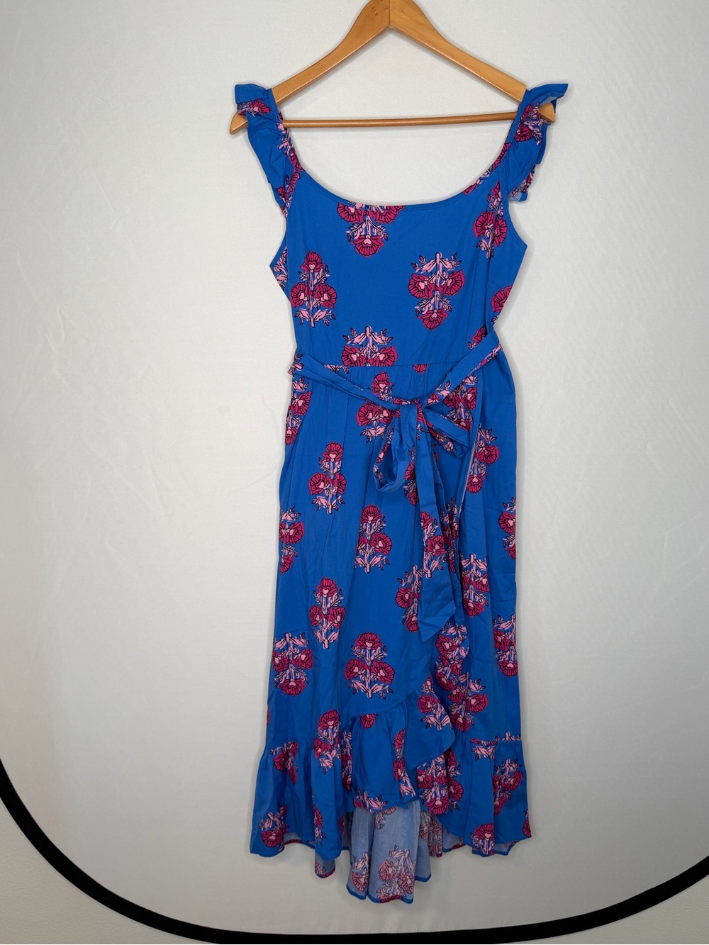 NWT! J. Crew Cotton Floral Tie-Waist Midi Dress. Size 12. - Picture 5 of 10